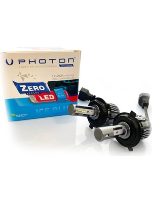 Mythriva Photon Ampul Zero H4 Ice Blue +3 Plus Fansız LED 12V-24V Headlight Pht ZR3724 Ib