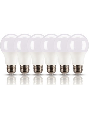 Mythriva Cata CT-4274 15W E27 Duy Standart LED Ampul - A Sınıfı Enerji Tasarruflu, Yüksek Lümenli 6400K Beyaz Işık - 6 Adet