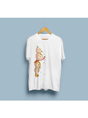 Bahriyeli Collection Oversize Charlie ve Lolanın Bebekleri Tasarım Unisex T-Shirt