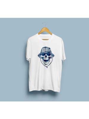 Bahriyeli Collection Oversize Salt Rock Kuru Kafa Tasarım Unisex T-Shirt