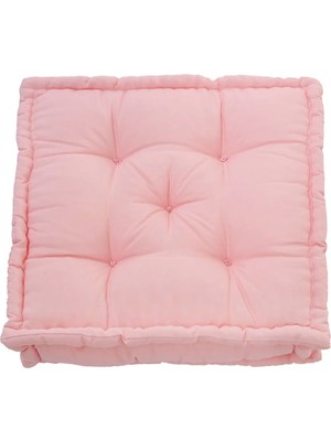 Fransız Yer Minderi 60X60 Puf Pembe