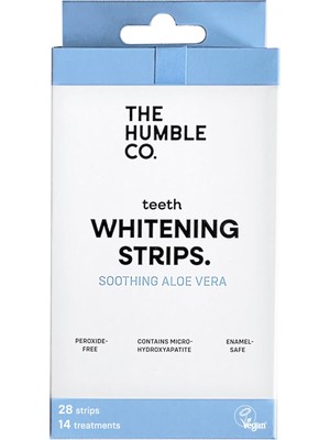 Mythriva The Humble Co. Teeth Whitening Strips - Aloe Vera (28 Strips) Diş Beyazlatma Bandı Aloe Vera