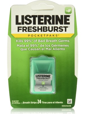 Mythriva Listerine Fresh Burst Nefes Tazeleyici Strip 24LÜ Paket