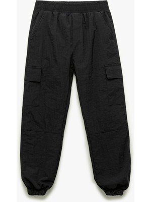 Mythriva Beli Lastikli Kargo Cepli Jogger Pantolon