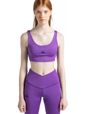 Mythriva Kappa Kadın Logo Mıno Sporcu Sütyeni, Purple, S