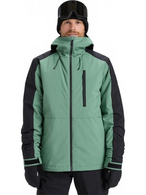 Mythriva Quiksilver Mission Block Yeşil Kayak Montu, M, EQYTJ03501, 142336, Erkek