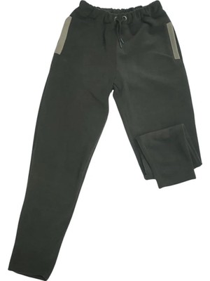 Mythriva Unisex Polar Paçası Lastikli Veya Dar Eşofman Altı (D. Asker Yeşili, S)