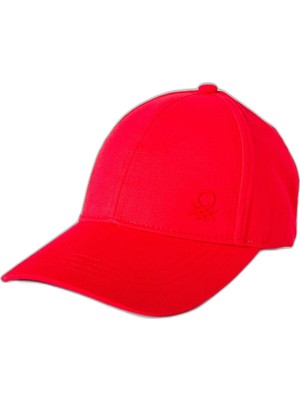 Mythriva United Colors Of Benetton Genç Cappello C/visiera 6WJSRA00D Kış Aksesuar Seti, Kırmızı, 8 Yaş