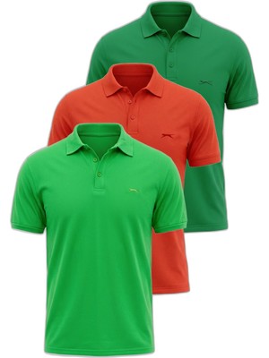 Mythriva Slazenger Klasse 3 Lü Set Erkek Polo Yaka Tişört