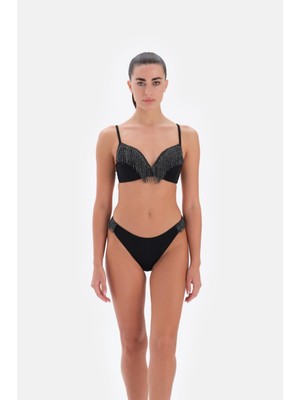 Mythriva Eros Kaplı Çıkarılabilir Askılı 24SW85114EGB Kadın Bikini Takımı, Siyah, 42
