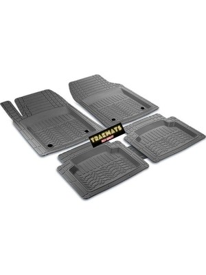Mythriva Trakmats (KYB2317) 2007 4d Universal Premium Yumuşak Oto Paspas Gri Bmw 3 Serisi E90 Sedan ile Uyumlu
