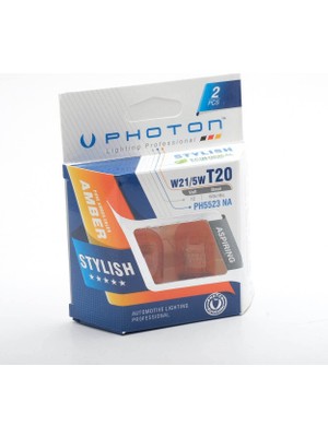 Mythriva Photon Ampul T20 21/5W 12V Çift Devre Amber (2'li Blister) Performance Pht PH5523 Na B2