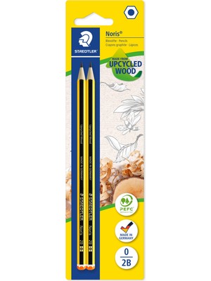 Mythriva Staedtler 1200 BK2D Noris 2b Kursun Kalem 2'li Blister