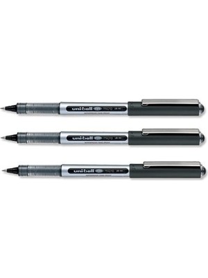 Mythriva Uni-Ball 3 x Uni BALL-UB150 Eye Dönerbaşlı Kalem, Mikro 0,5 mm Uç, 0,3 mm Genişliği, Siyah Mürekkep