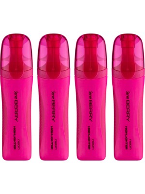 Mythriva Serve Berry Fosforlu Kalem Pembe 4lu Set
