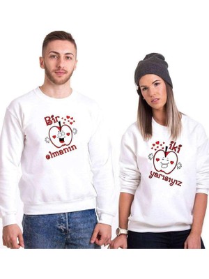 Mythriva Tshirthane Bir Elmanın Iki Yarı Sevgili Kombinleri Sweatshirt Kombini, Kadın, Xl-Tek Ürün Fiyatıdır, Kombin Yapmak Için En Az 2 Adet Sepete Ekleyiniz