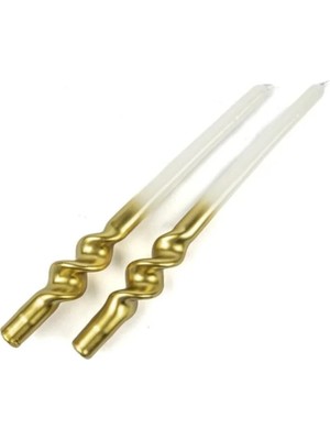 Mikasa Moor Gold Beyaz 2li Mum 30CM