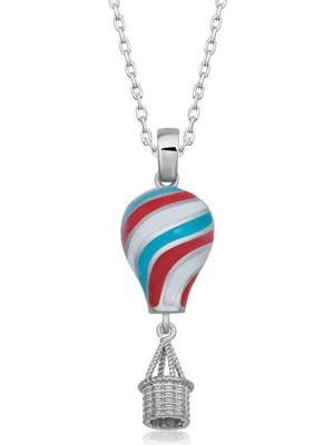 Pileli Store 925 Ayar Gümüş Kapadokya Balon Kadın Kolye