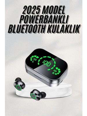 Genel Tedarik Yeni Nesil Bluetooth Kulaklık Çağrı Cevaplayabilen Dijital Göstergeli Powerbankli