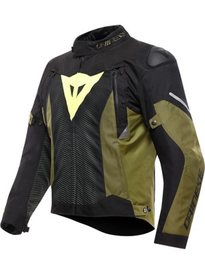 Dainese Daınese Cek Super Sprınt D-Dry Jacket Black Green Fluo Yellow - Beden 58