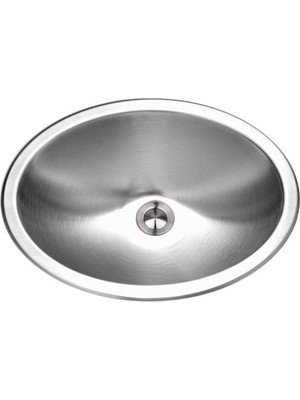 Mythriva Houzer CH-1800-1 Opus Serisi Alttan Montajlı Paslanmaz Çelik Oval Kase Lavabo