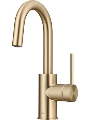 Mythriva Kraus Oletto Tek Saplı Mutfak Bar Musluğu Quickdock Üst Montaj Montaj Montajı Spot Içermez Antika Şampanya Bronz, KPF-2600SFACB