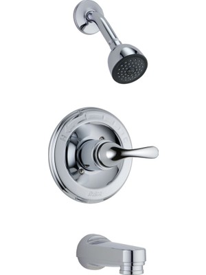 Mythriva Delta Faucet Klasik Küvet Bataryası Seti, Duş Bataryası Seti, Delta Duş Trim Kiti, Küvet ve Duş Bataryası Kombo, Krom T13420-PD (Vana Dahil Değildir)