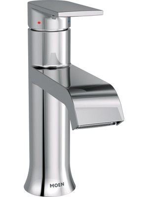 Mythriva Moen 6702 Genta High-Arc Single-Handle Bathroom Faucet With Drain Assembly, Chrome