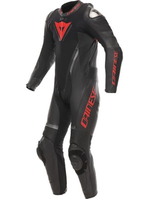 Dainese Daınese Demon Sprınt Perf 1pc Leather Suıtblack Black Red Lava - Beden 58