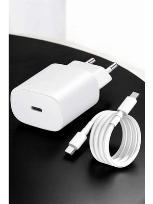 Genel Tedarik Şarj Aleti Ios 15/15 Pro Max Uyumlu Şarj Adaptörü ve Kablosu