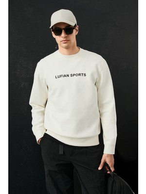 Lufian Rowan Kırık Beyaz Erkek Sweatshirt 112030195