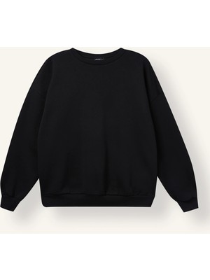 DeFacto Oversize Bisiklet Yaka Düşük Omuz Kalın Basic Sweatshirt I8191AX26WN