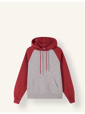 DeFacto Oversize Kapüşonlu Reglan Kollu Kanguru Cepli Kalın SWEATSHIRT I3832AX26WN