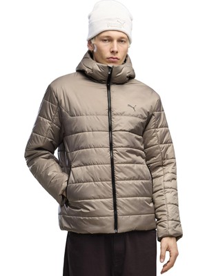 P685211 Puma Ess Hooded Padded Jacket Erkek Mont Haki