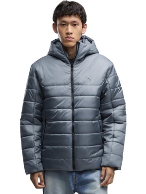 P685211 Puma Ess Hooded Padded Jacket Erkek Mont Haki