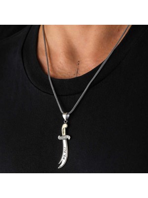 Pileli Store Gümüş Hz. Ali Zülfikar Kılıcı Kolye