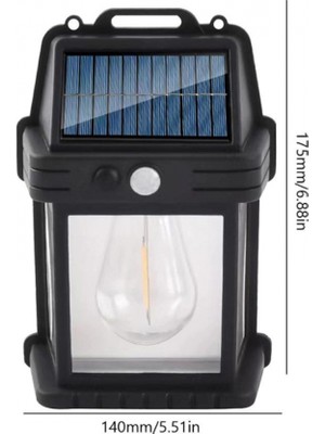 Pileli Store Yeni Nesil Suya Dayanıklı Hareket Sensörlü Güneş Enerjili Solar LED Dış Mekan Bahçe Lambası