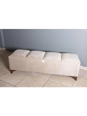 Ceviz Sandıklı Bench Puf