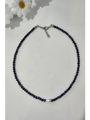 c-bhadu naturel Gerçek Inci, Lapis Lazuli Doğaltaş Kolye
