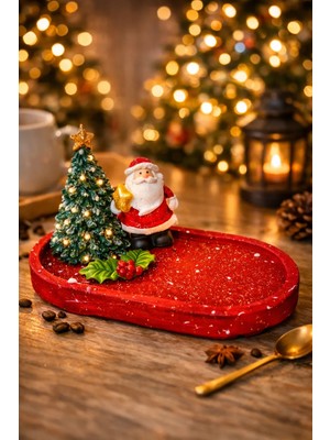 Lamira Hobi Noel Babalı,yeni Yıl Sunumluk,takı Tabağı,bardak Altlığı