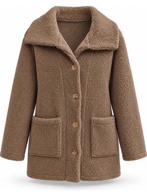 Purple By Banu Camel Teddy Ceket