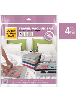 Magıc Saver Bag 4'lü Seyahat Poşeti  XS S M L