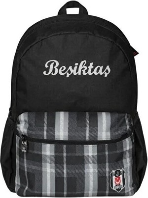 Beşiktaş Ekose Cep Detaylı Sırt ÇANTASI-24374