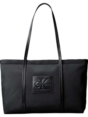 Calvin Klein Siyah Kadın Omuz Çantası Nylon Medıum Tote