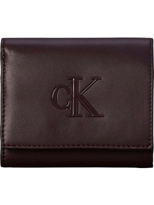 Calvin Klein Bordo Kadın Cüzdan Bold Ck Medıum Bıfold
