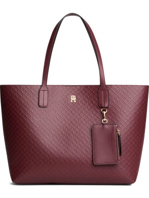 Tommy Hilfiger Bordo Kadın Tote Çanta Th Icon Tote Mono
