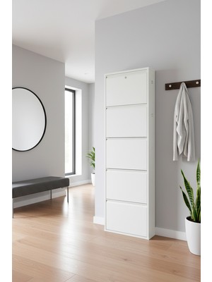 Liccia Metal Ayakkabılık 5'li Kilitli Model