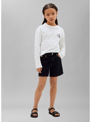 Calvin Klein Beyaz Kız Çocuk T-Shirt LV1CKTJA17YAF-CK Erkek Çocukt-Shirt