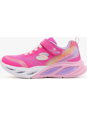 Skechers Cosmic Glow - Rainbow Beam Büyük Kız Çocuk Pembe Işıklı Spor Ayakkabı 303709L Pkmt