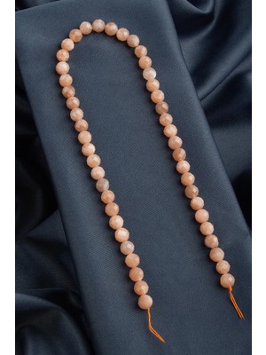 Güneş Taşı Faset Küre Kesim Parlak 8mm Doğal Taş Dizi
